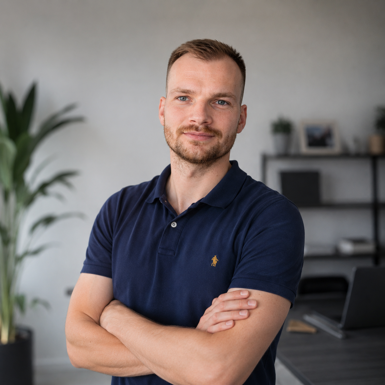 Foto van Luc de Koning eigenaar van KingMedia met armen over elkaar