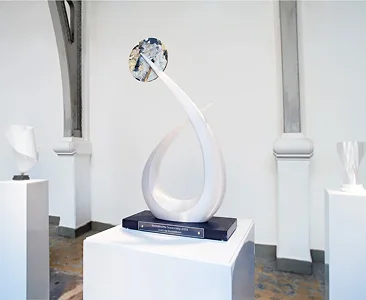 Foto van een duurzame trofee